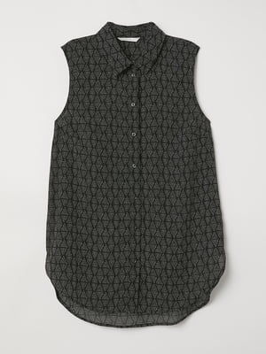 Блуза черная с узором | 5620198
