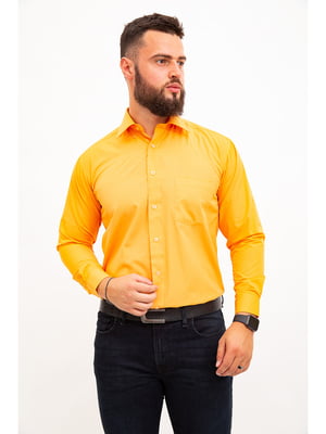 Рубашка оранжевая в полоску | 3108347