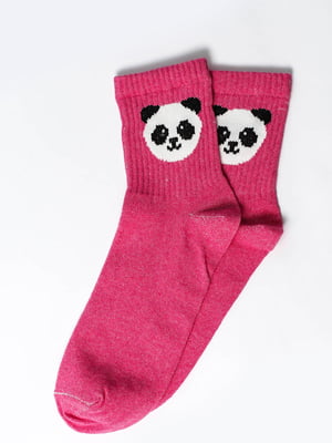 Шкарпетки рожеві з малюнком | 5631188