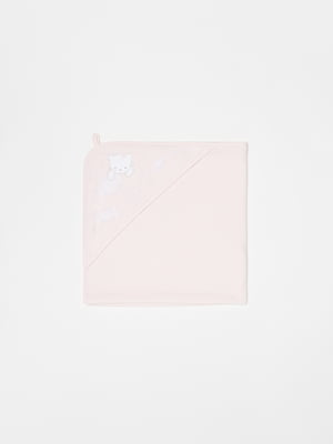 Полотенце-уголок розовое | 5635390