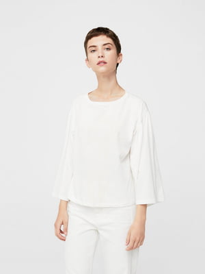 Блуза біла з декором | 5658072