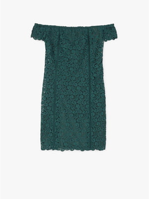 Сукня зеленого кольору з візерунком | 5658829
