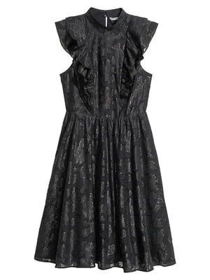 Сукня чорна з візерунком | 5658987