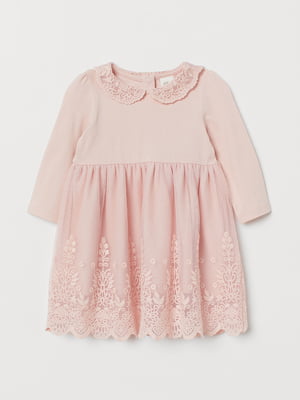 Платье розового цвета с узором | 5662588