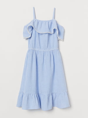 Сукня блакитного кольору в смужку | 5662592