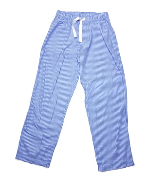 Штани блакитного кольору в смужку | 5662737