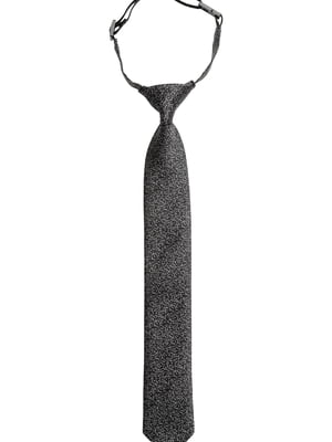 Краватка чорна в дрібний принт | 5662746