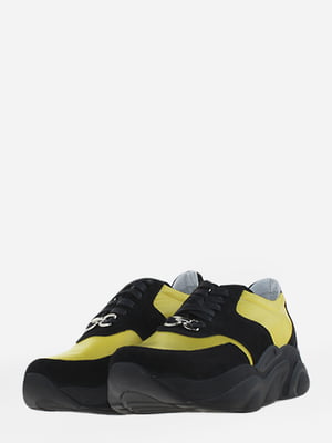 Кросівки чорно-лимонного кольору | 5666563
