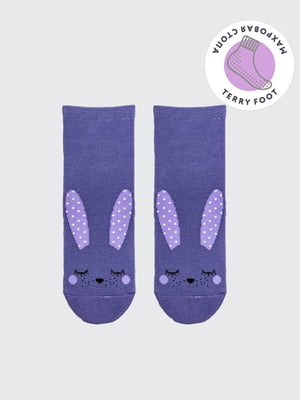 Носки фиолетовые с рисунком | 5664839