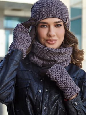 Комплект: шапка, шарф і рукавички | 5651442