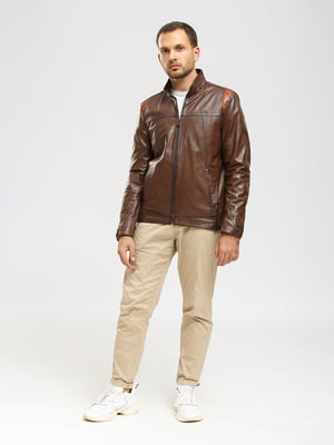 Куртка коричневого кольору | 5695026