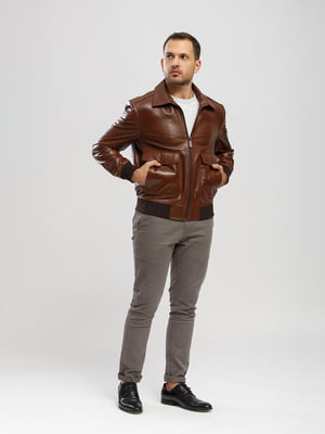 Куртка коричневого кольору | 5695098