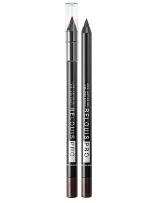 Олівець для очей стійкий гелевий Relouis Pro 02 коричневий - RELOUIS - 5633084