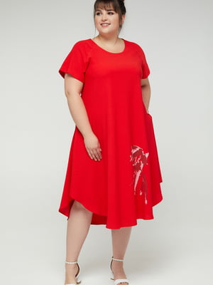 Платье красное | 5711145