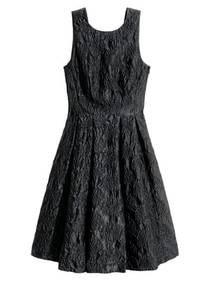 Платье черное с узором | 5712163
