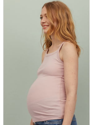 Майка для беременных розового цвета | 5712960
