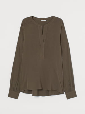 Блуза темно-оливкового кольору | 5717111
