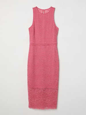 Платье розового цвета с узором | 5722213