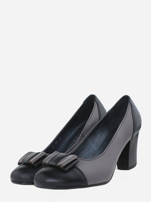 Туфлі сіро-чорні | 5685950