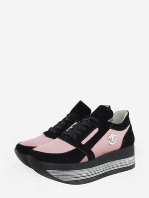 Кросівки чорно-рожеві | 5720380