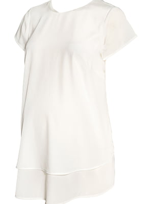 Блуза для вагітних біла | 5726624