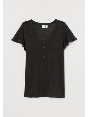 Блуза-футболка чорна | 5728284