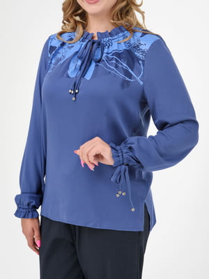 Блуза синяя | 3830033