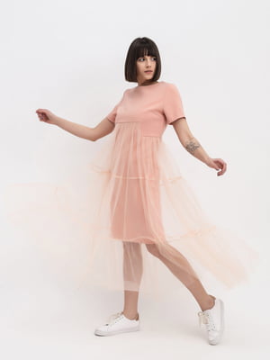 Платье персикового цвета | 4068365