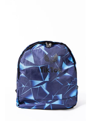 Рюкзак синій з принтом | 5749767
