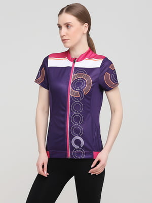 Кофта спортивная фиолетовая с логотипом | 5752167