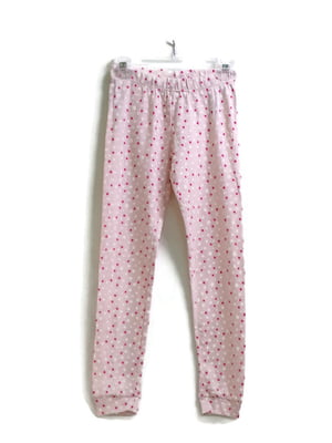 Брюки пижамные розовые в горошек | 5754412