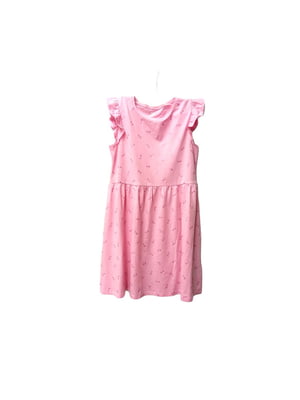 Сукня рожева в принт | 5754523