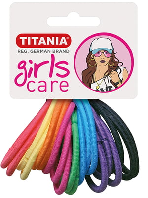 Набір різнокольорових резинок для волосся (20 шт.) - Titania - 5756870