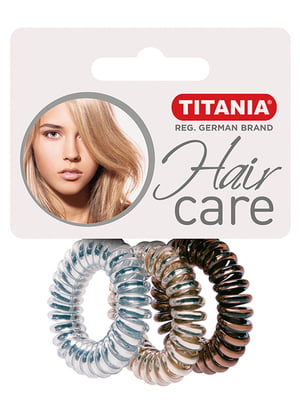 Набір пластикових резинок для волосся (3 шт.) - Titania - 5756871