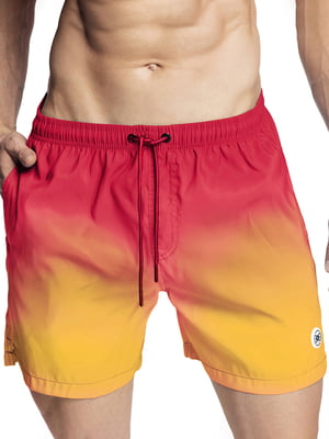 Пляжные шорты красно-желтые | 5766920
