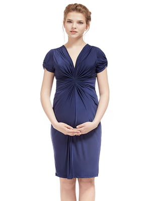 Сукня для вагітних темно-синя | 5770547