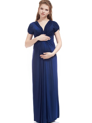 Сукня для вагітних темно-синя | 5770561