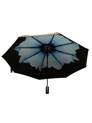 Зонт черный в принт | 5771454