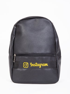 Рюкзак чорний з логотипом | 5773293