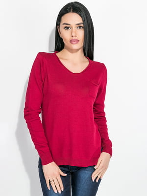 Пуловер бордовый | 5773306