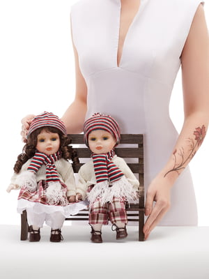 Набір: дві ляльки і лавка | 5776046