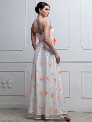 Платье с цветочной отделкой | 3075032