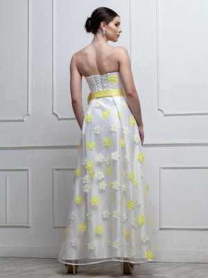 Платье с цветочной отделкой | 3075033