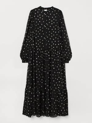 Сукня-сорочка чорна з малюнком | 5782975