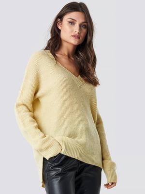 Пуловер желтый | 5787881