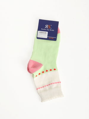 Шкарпетки комбінованого кольору з орнаментом | 5797432