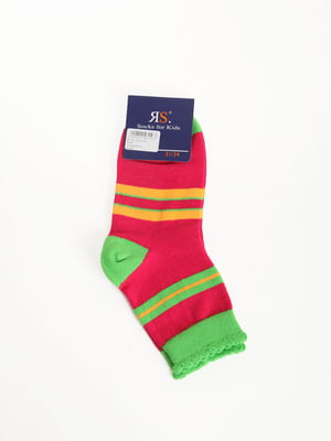 Шкарпетки комбінованого кольору в смужку | 5797433