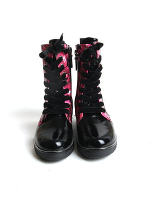 Ботинки черно-розовые | 5791046