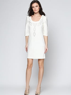 Платье белое с рисунком | 5792729