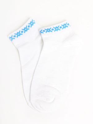 Шкарпетки білі з орнаментом | 5798566